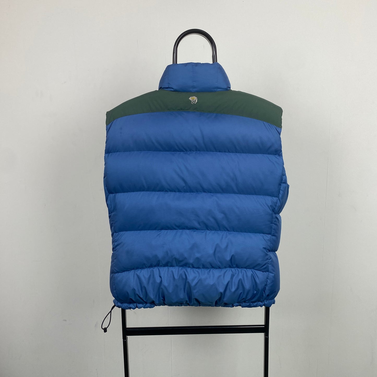 Retro Mountain Hardware Puffer Gilet Jacket Blue Large