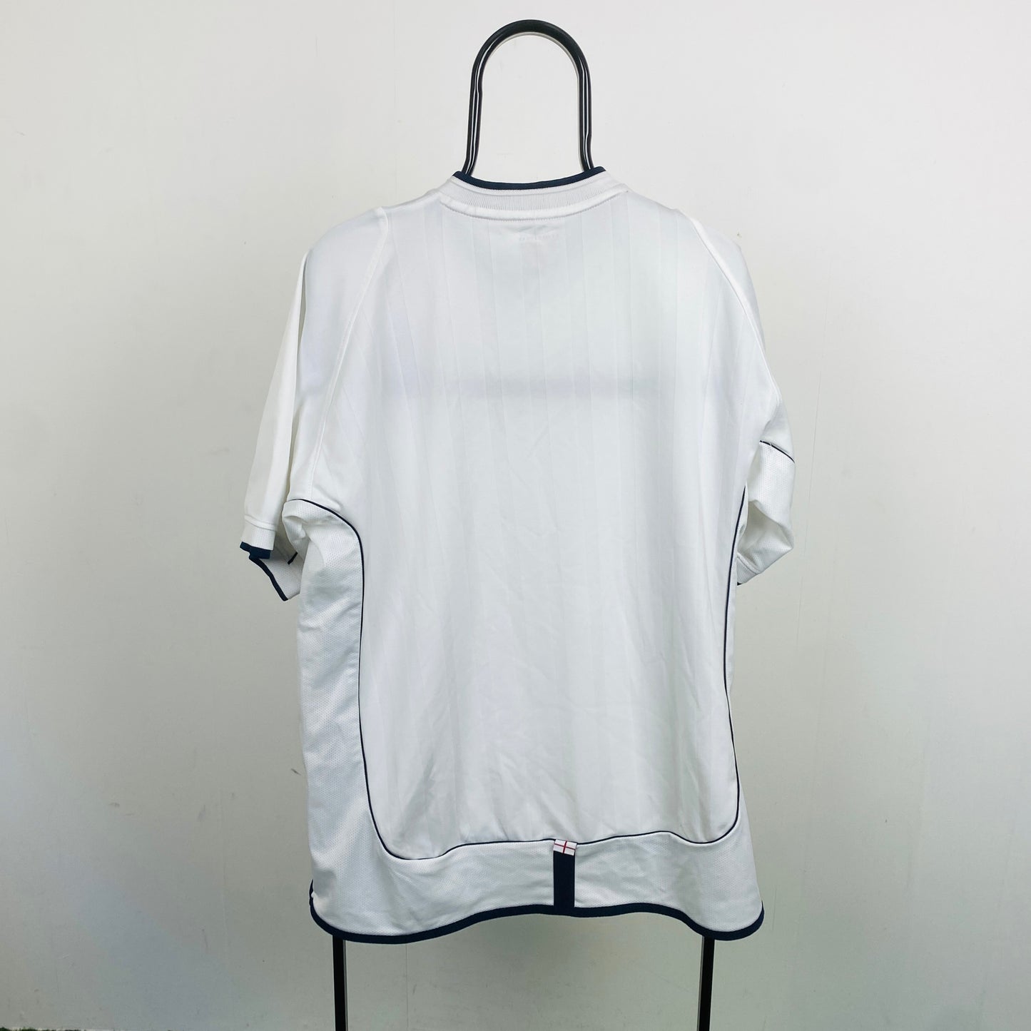 Retro Umbro England Football Shirt T-Shirt White XL