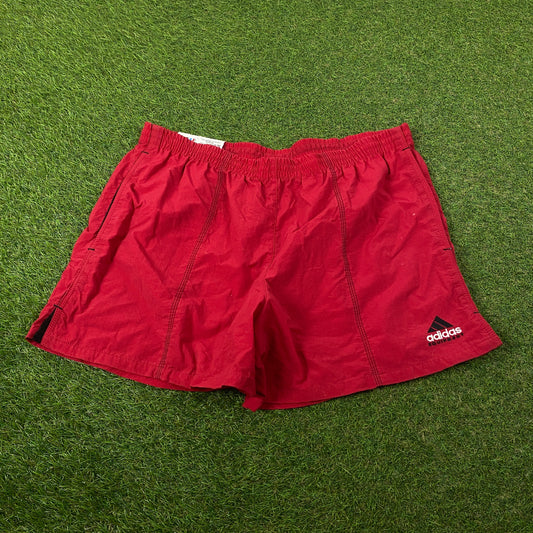 90s Adidas Equipment Shorts Red Medium