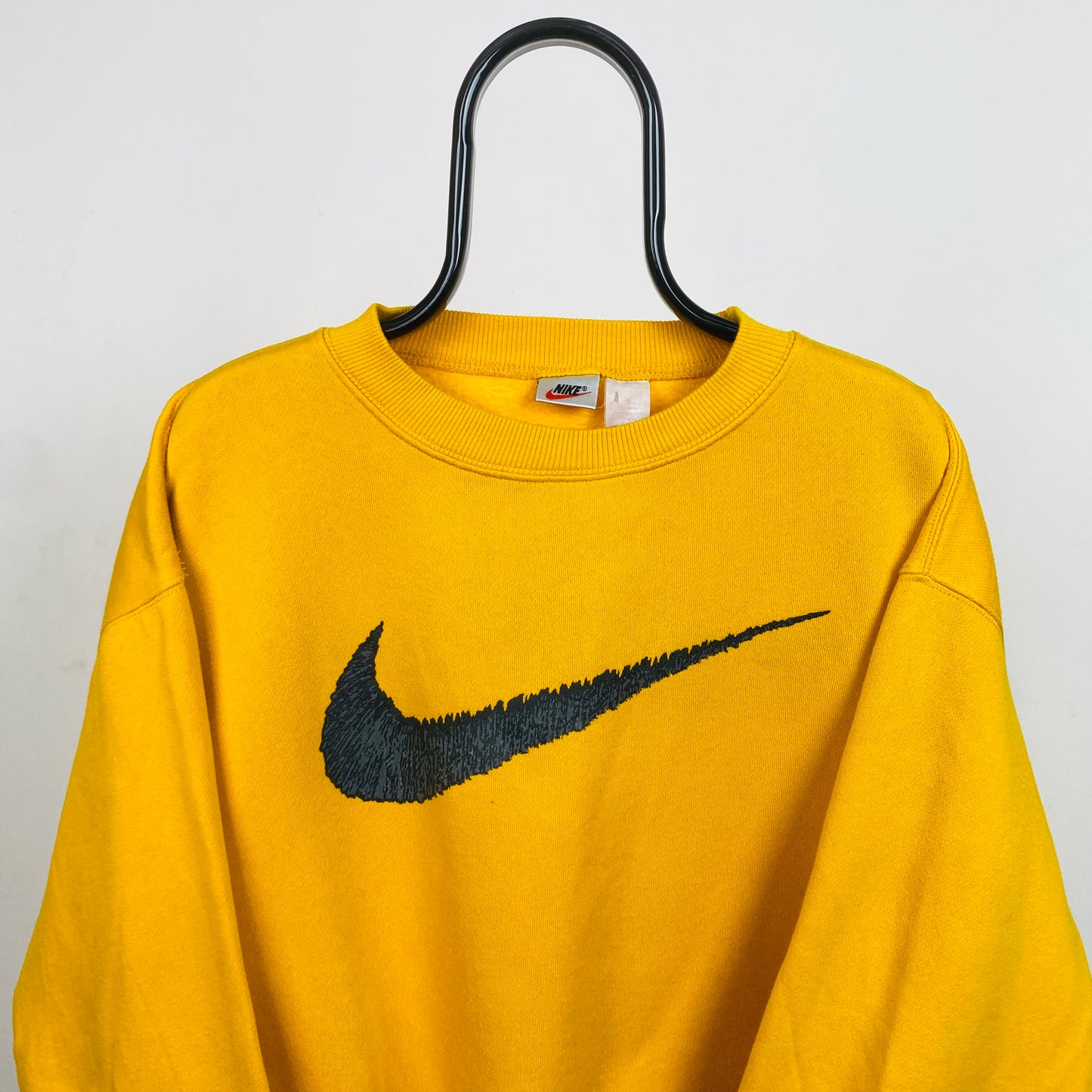 90s Nike Sweatshirt Yellow XL