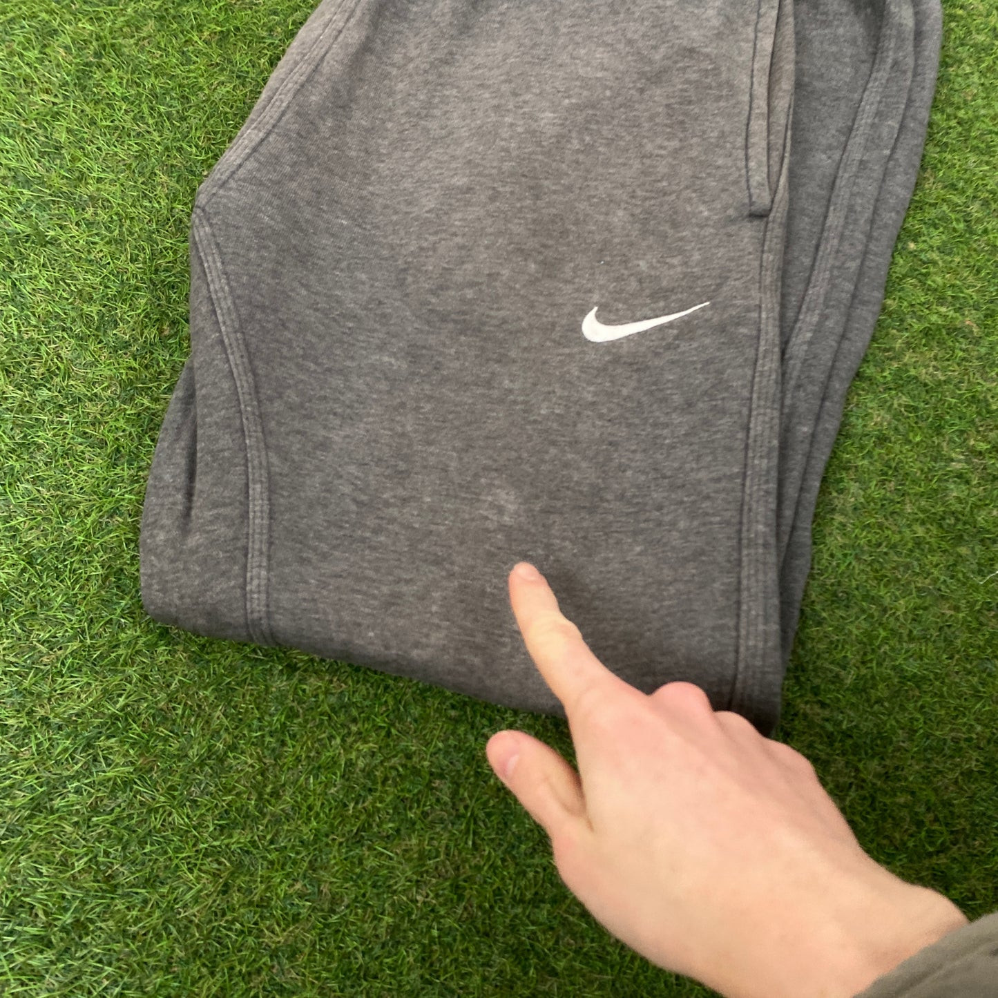 00s Nike Cotton Joggers Grey Small