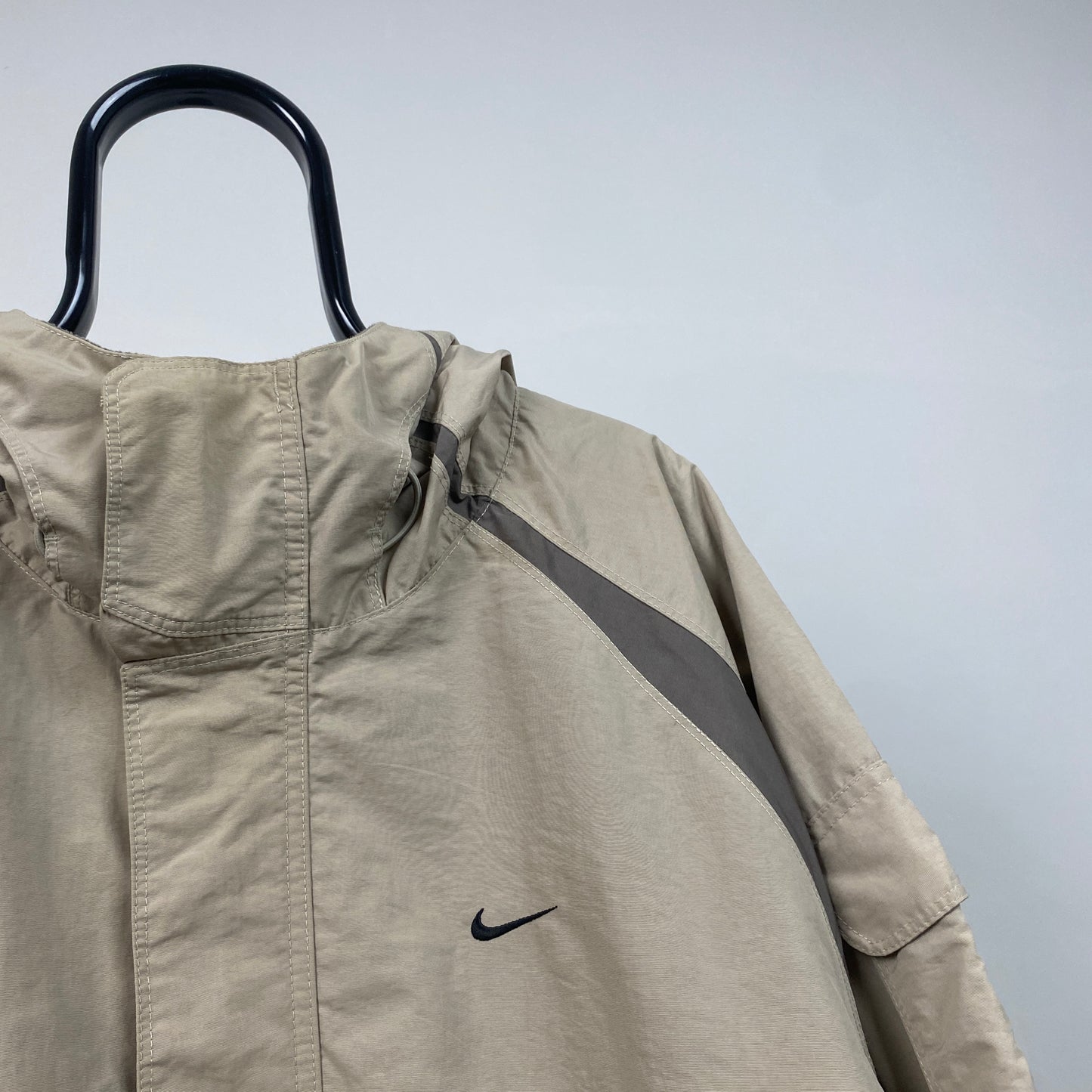 00s Nike Reversible Fleece Coat Jacket Brown XL