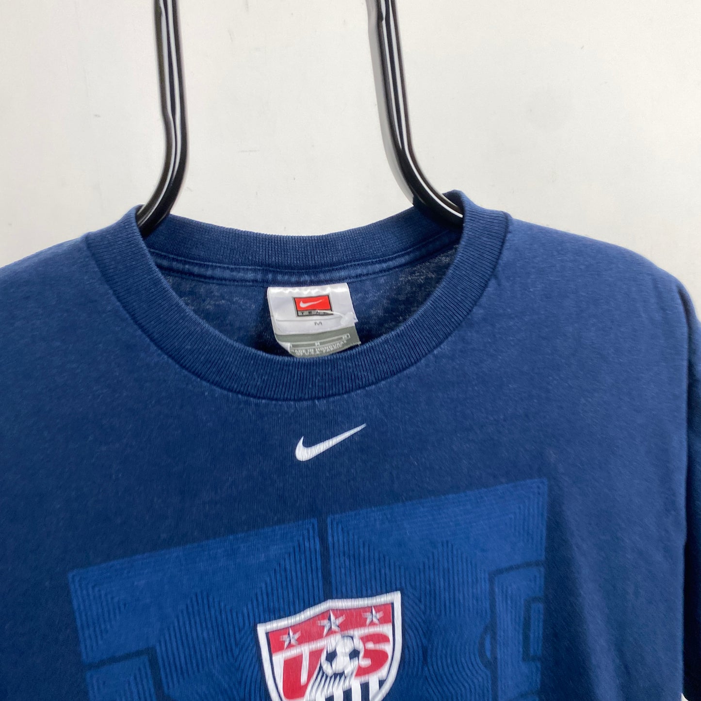 00s Nike USA Football T-Shirt Blue Medium