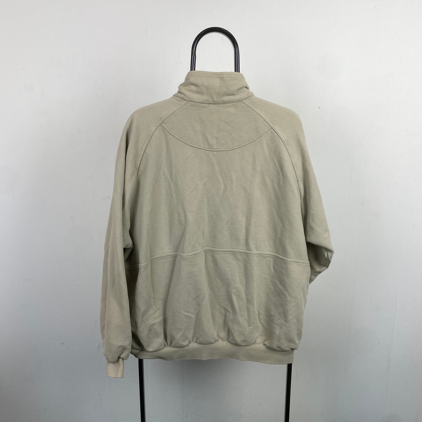 90s Nike Challenge Court 1/4 Zip Sweatshirt Brown Large