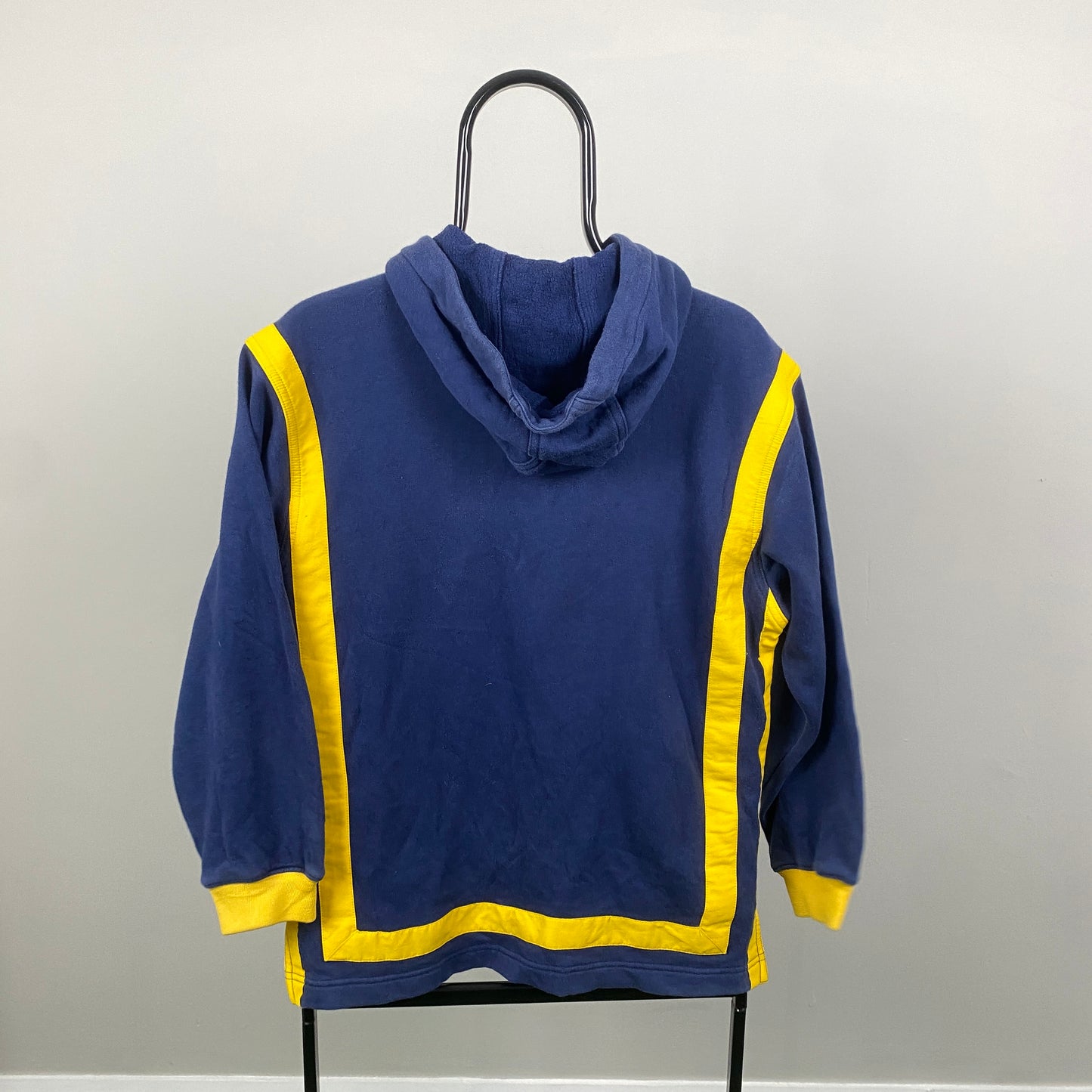 90s Adidas Basketball Hoodie Blue XS