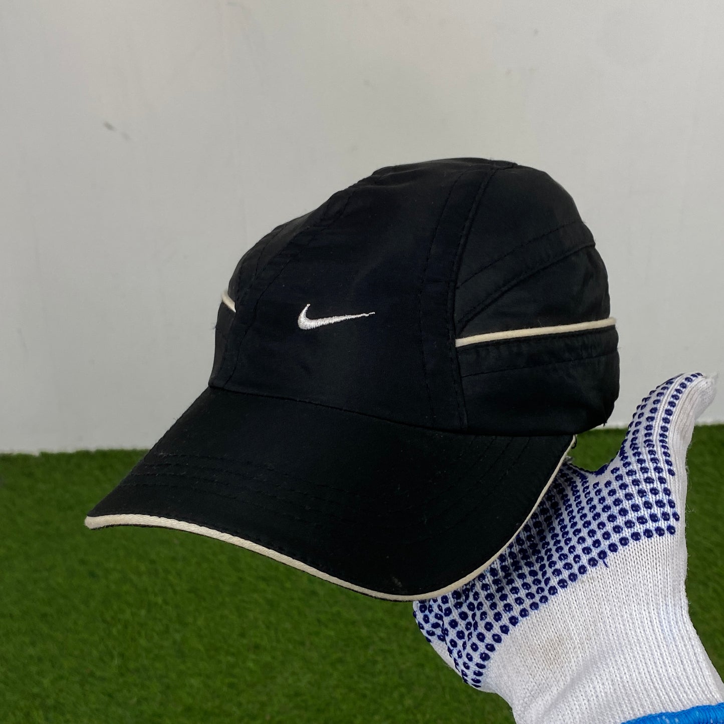 00s Nike Piping Drawcord Hat Black