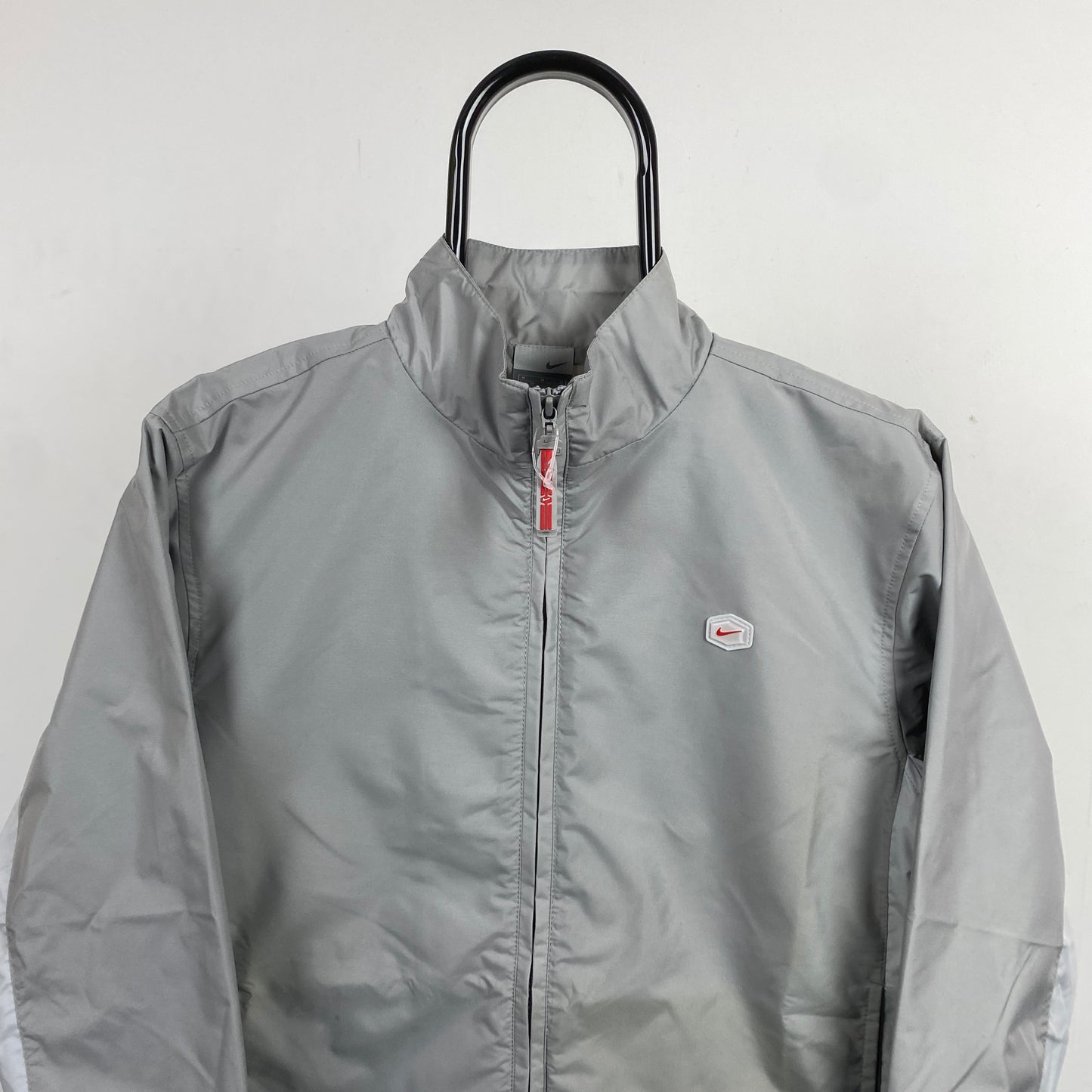 00s Nike Tn Hex Windbreaker Jacket Grey XS