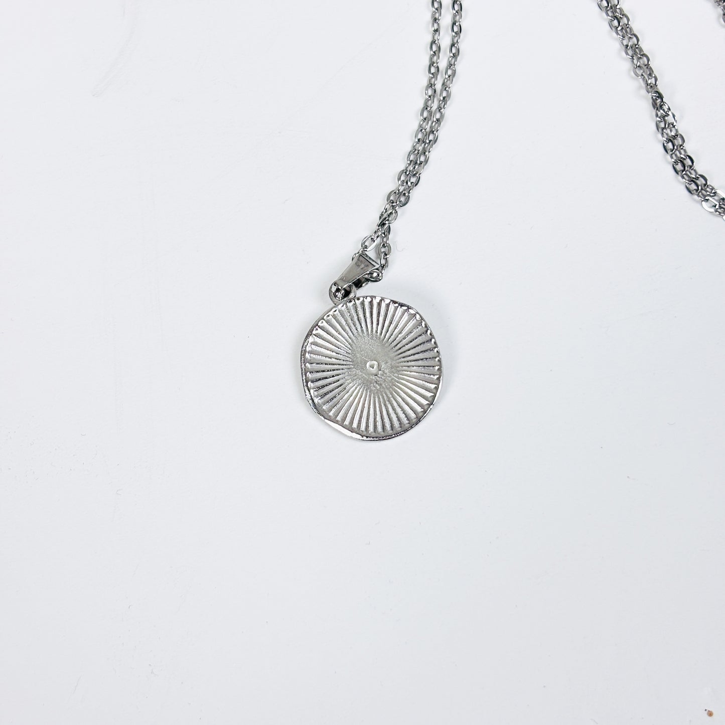 Vintage Greek Coin Necklace Silver