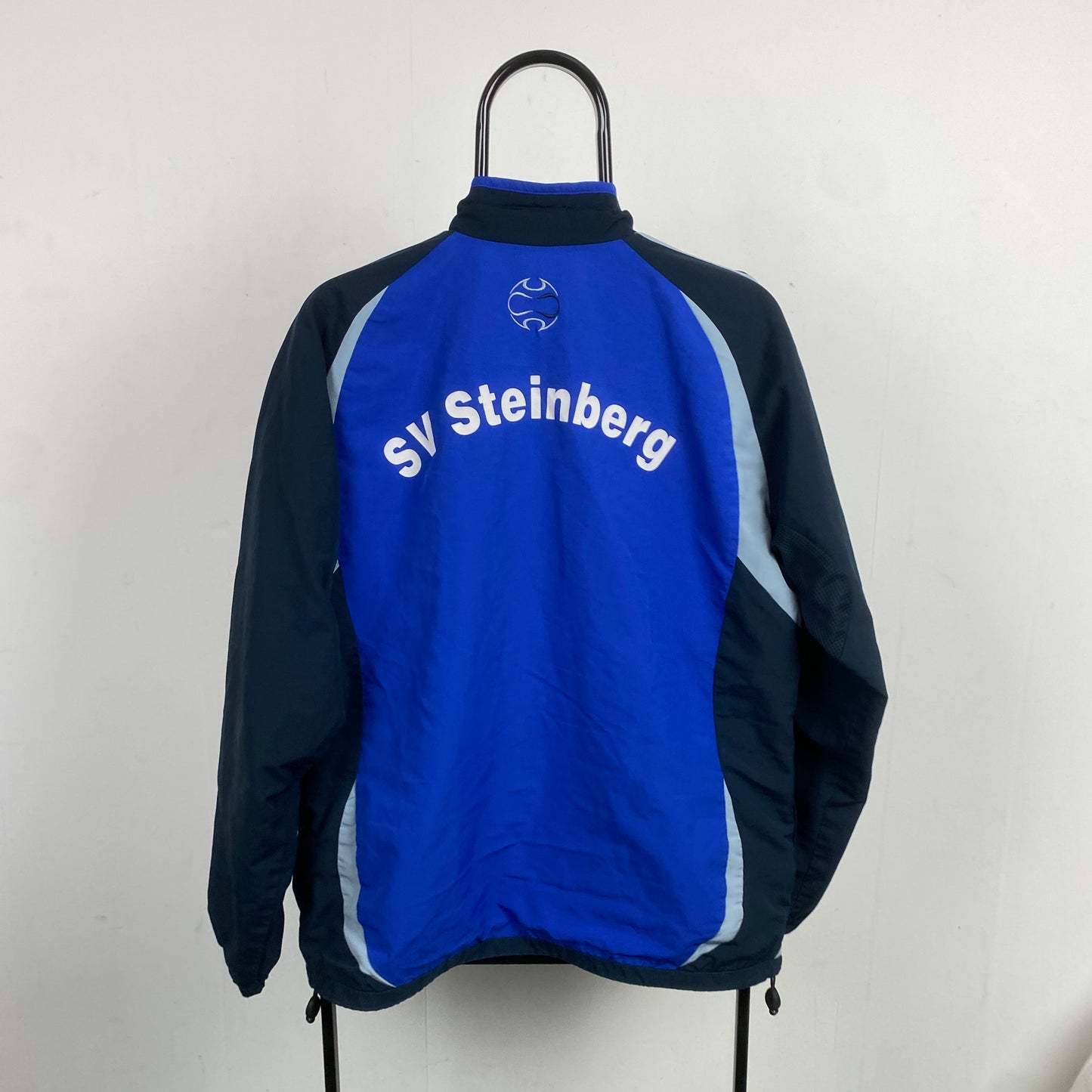 00s Adidas Windbreaker Jacket Blue Large