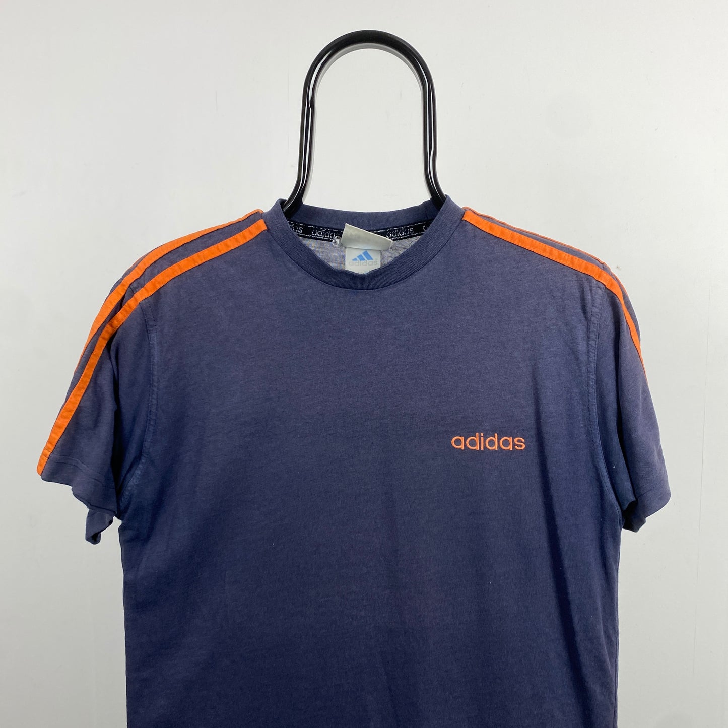 90s Adidas T-Shirt Blue Medium