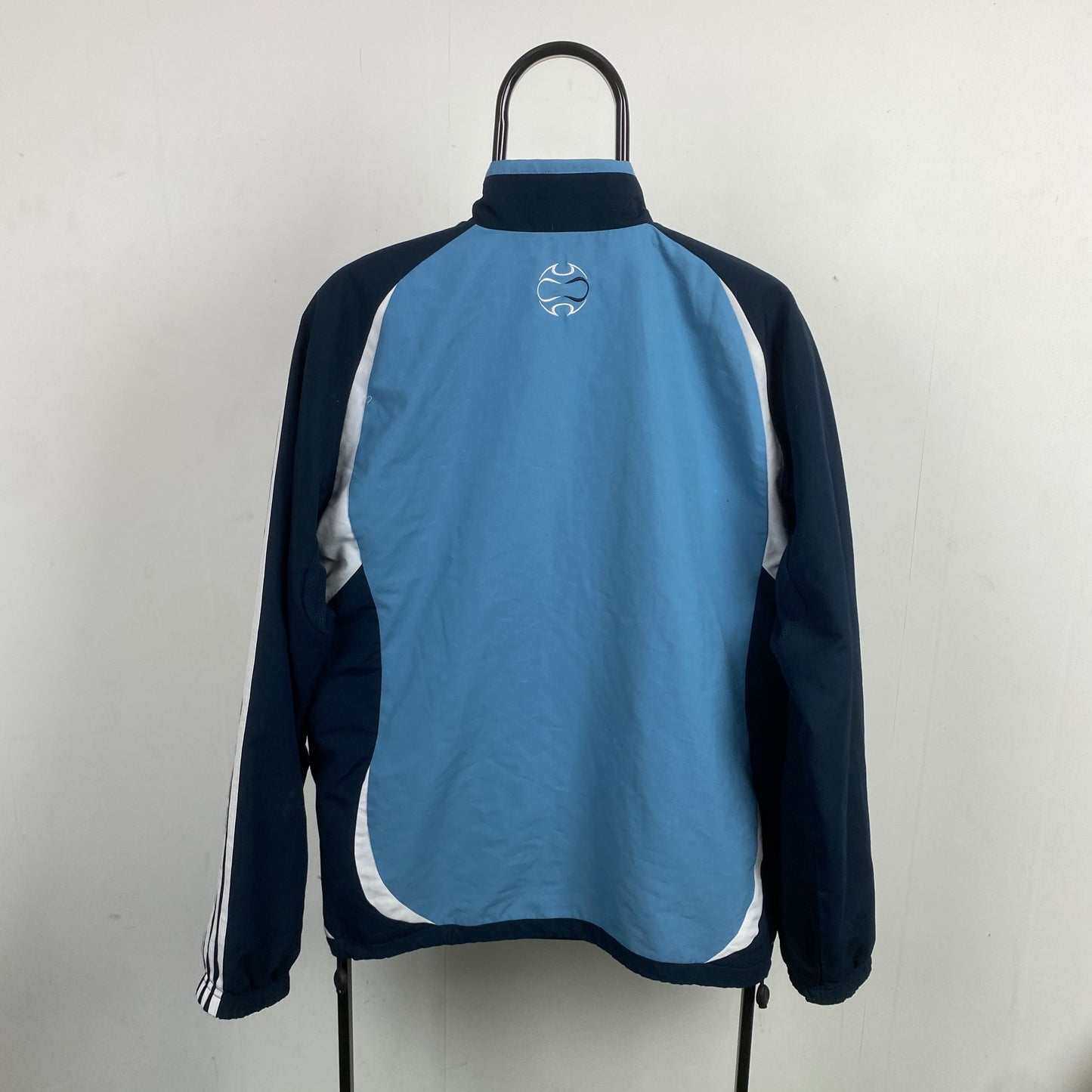 00s Adidas Windbreaker Jacket Blue Small