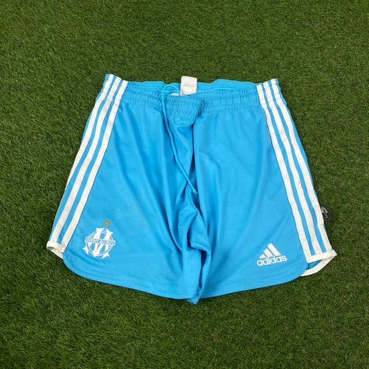 00s Adidas Marseille Football Shorts Blue Medium