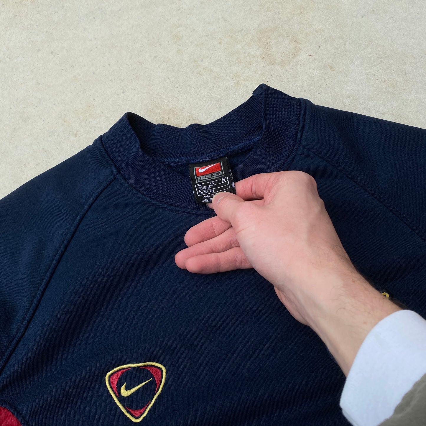 90s Nike Barcelona Sweatshirt Blue XS/Small