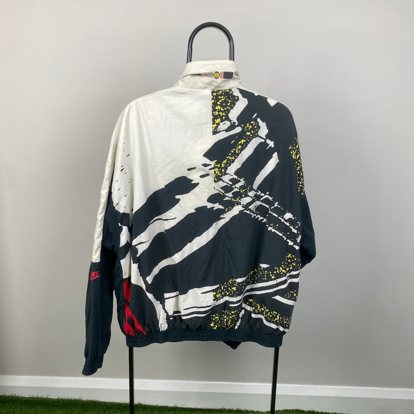 90s Nike Challenge Court Windbreaker Jacket Black Large