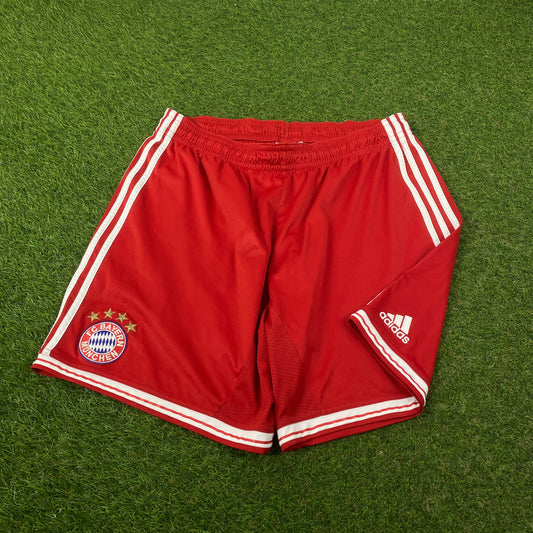 00s Adidas Bayern Munich Football Shorts Red XL