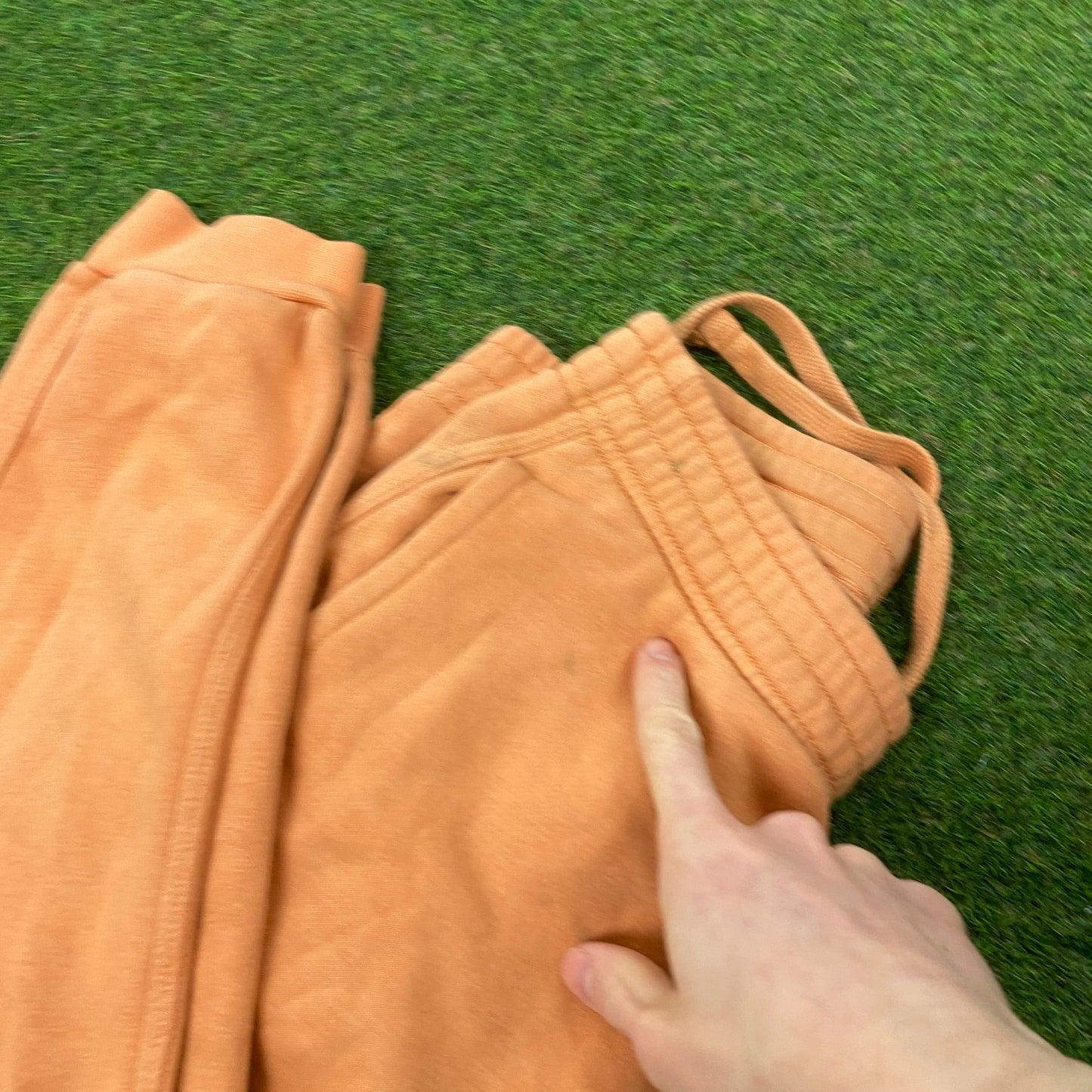 00s Nike Cotton Joggers Orange Small