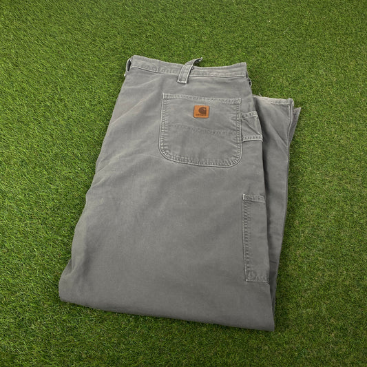 00s Carhartt Cargo Trousers Joggers Green XXL