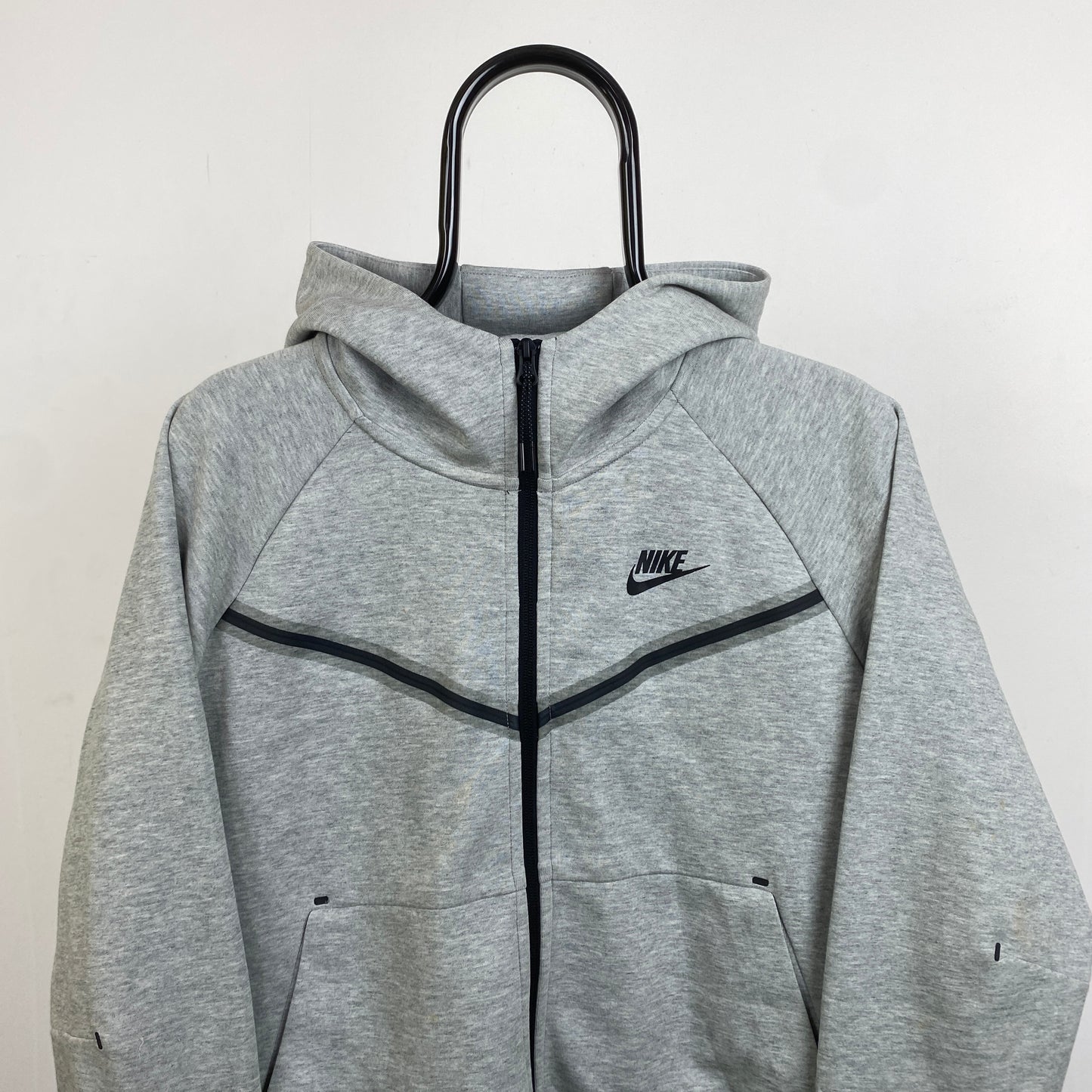 00s Nike Tech Fleece Hoodie Grey Small