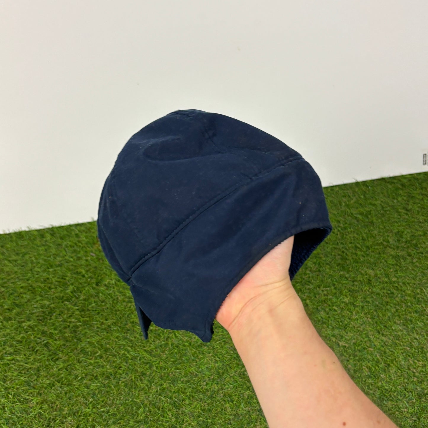 00s Nike Fleece Ear Flap Hat Blue