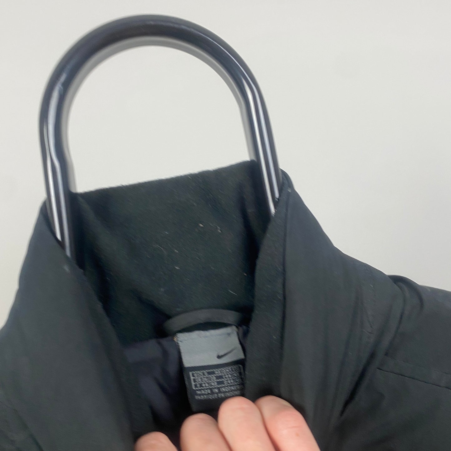 00s Nike Puffer Gilet Jacket Black Small