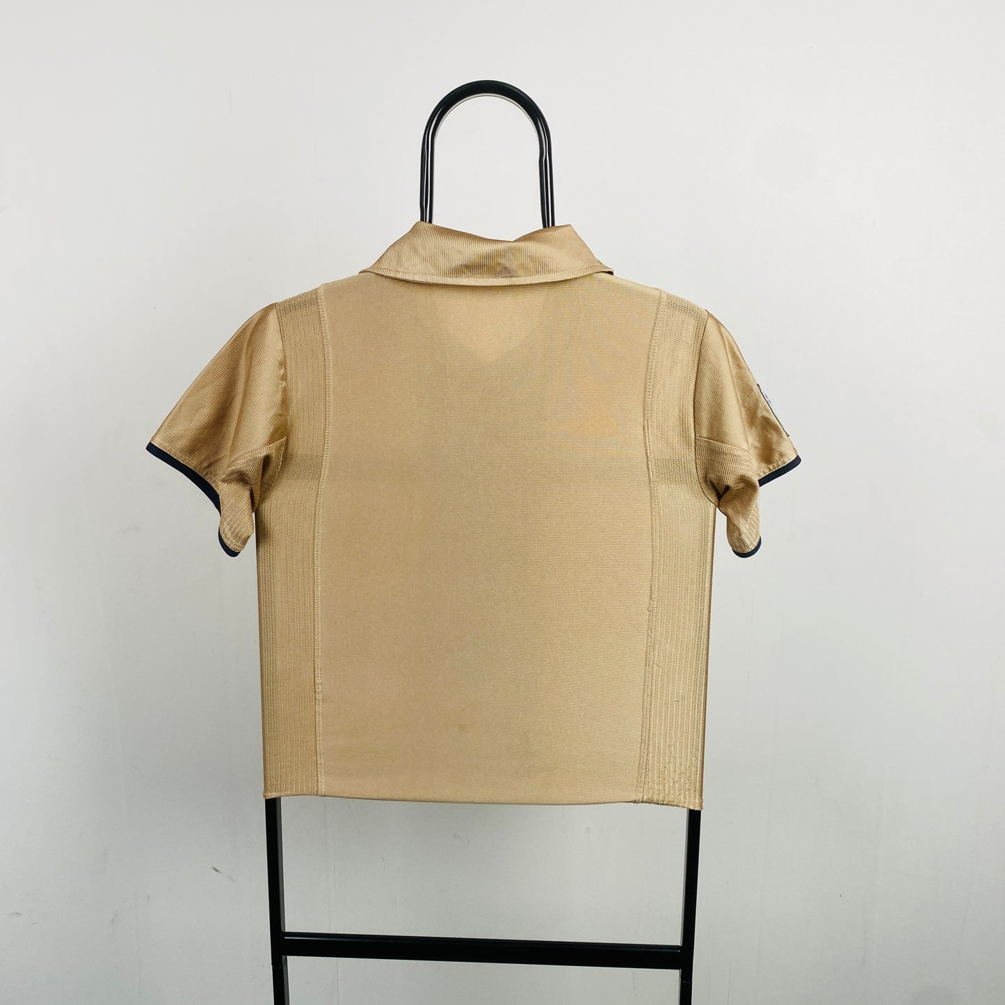 90s Nike Barcelona Football Shirt T-Shirt Gold XS