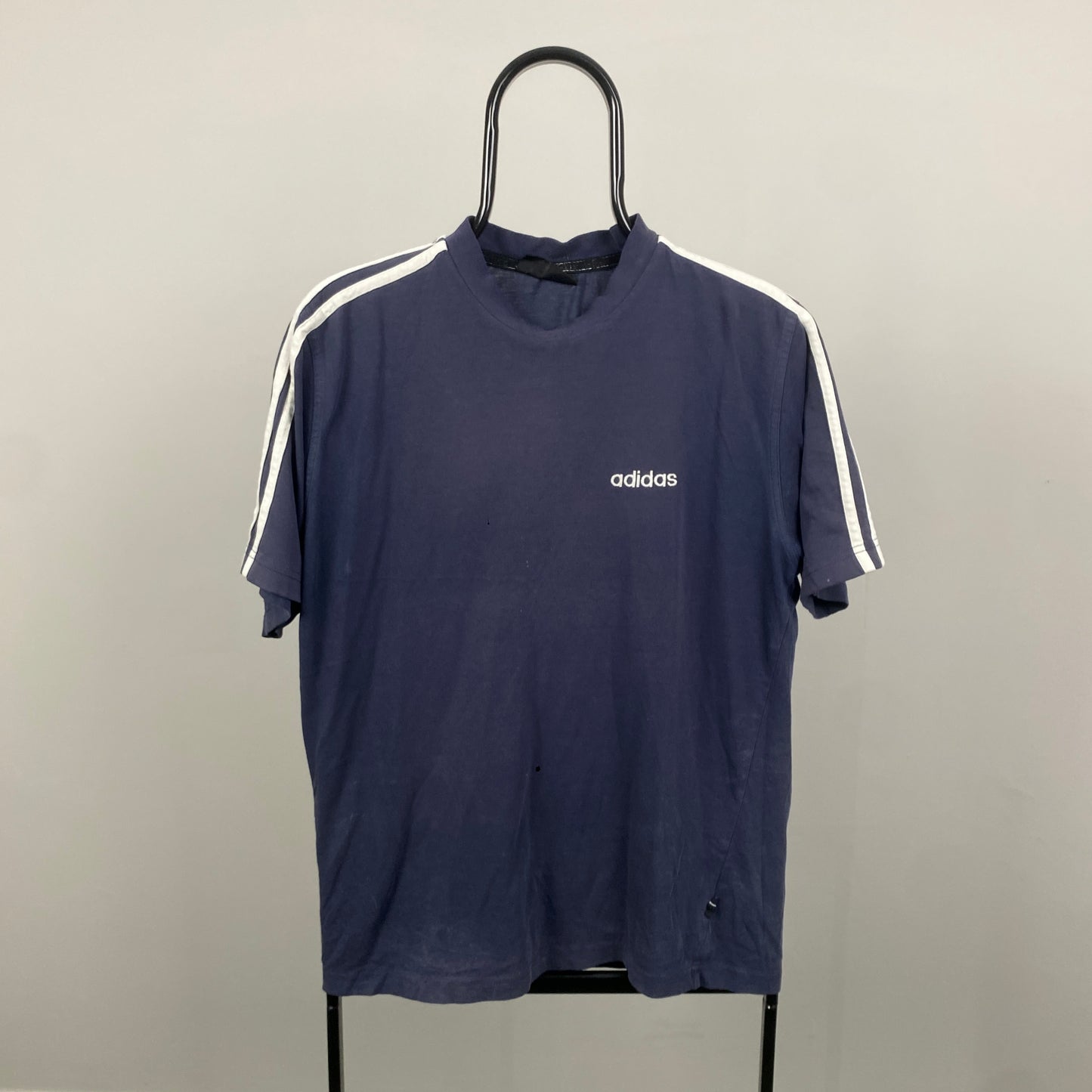 90s Adidas T-Shirt Blue Medium