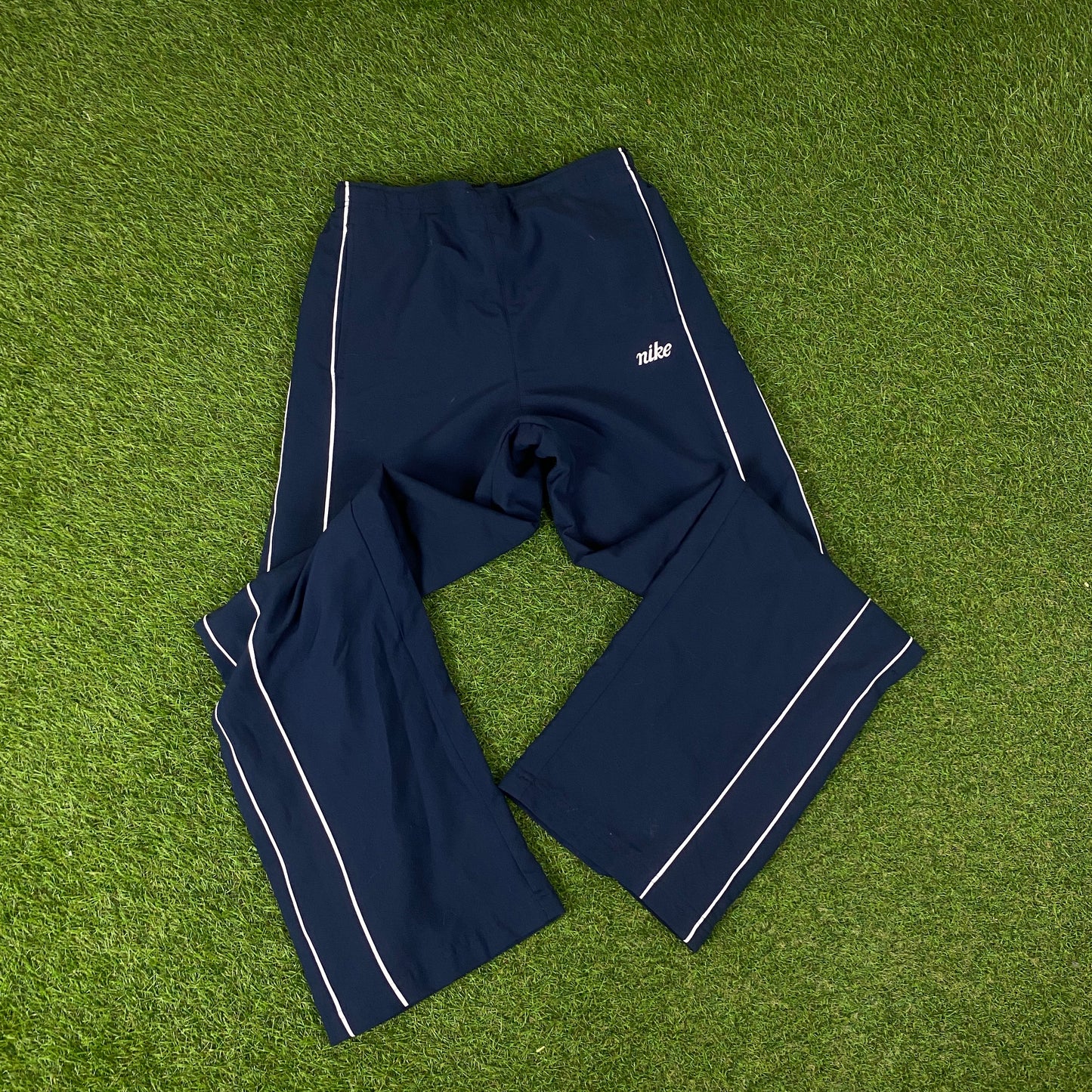 00s Nike Windbreaker Jacket + Joggers Set Blue Medium