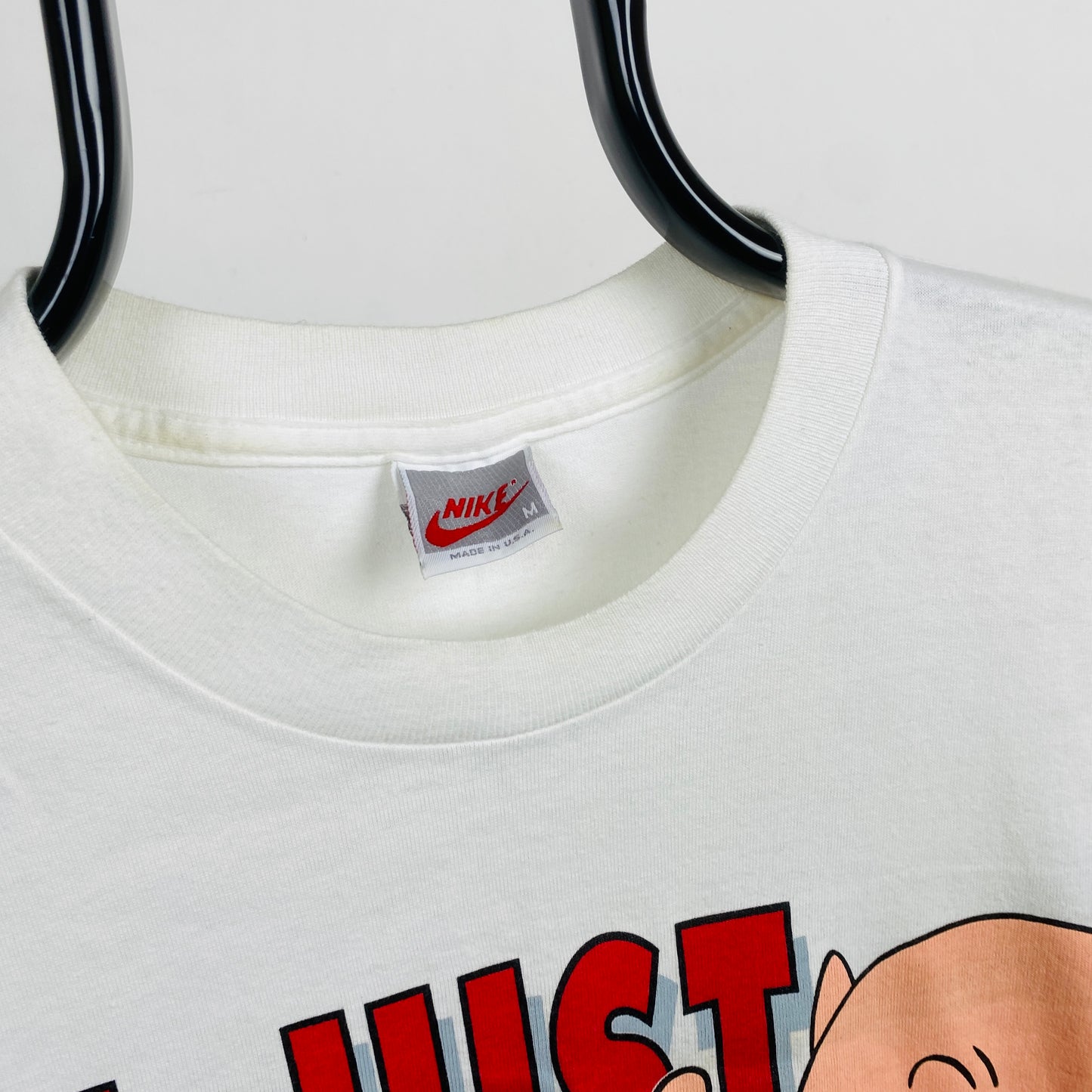 90s Nike Space Jam Porky T-Shirt White Medium