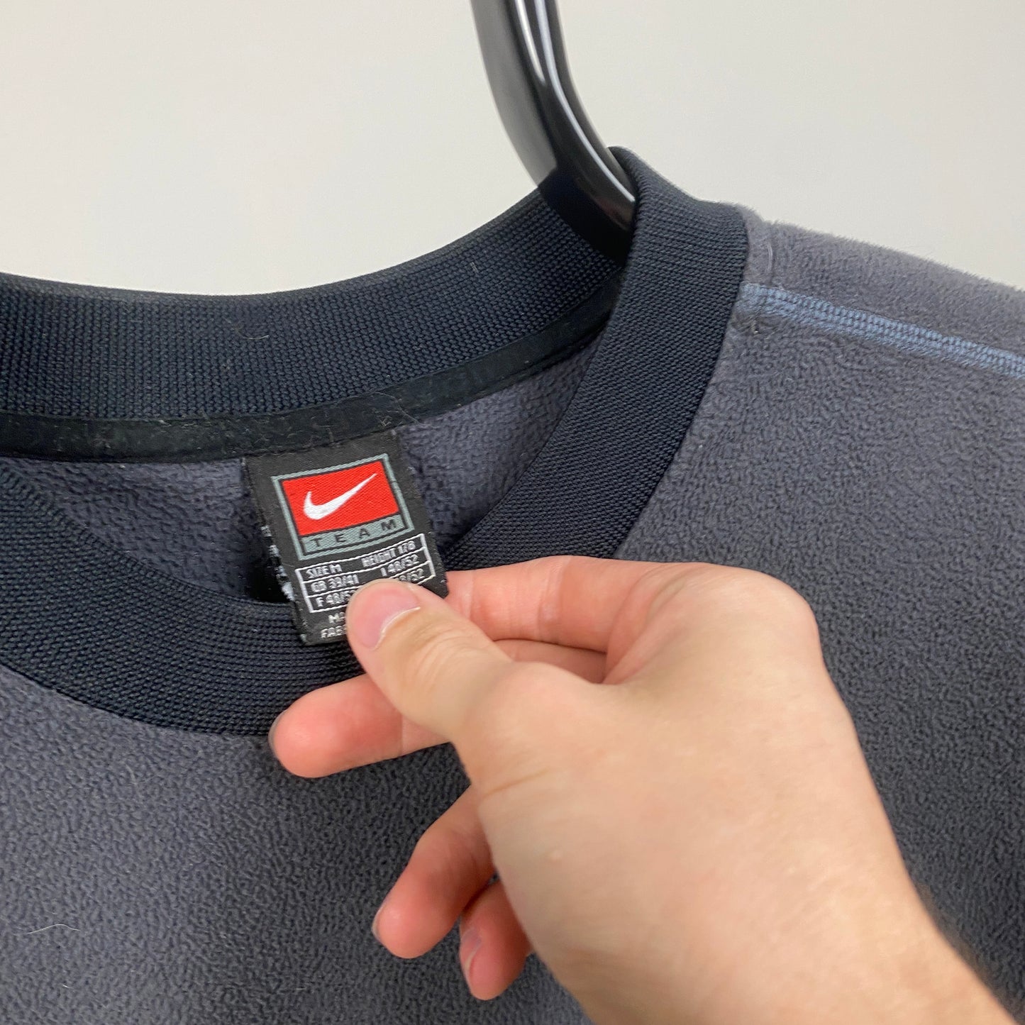 00s Nike Fleece Sweatshirt Grey Medium