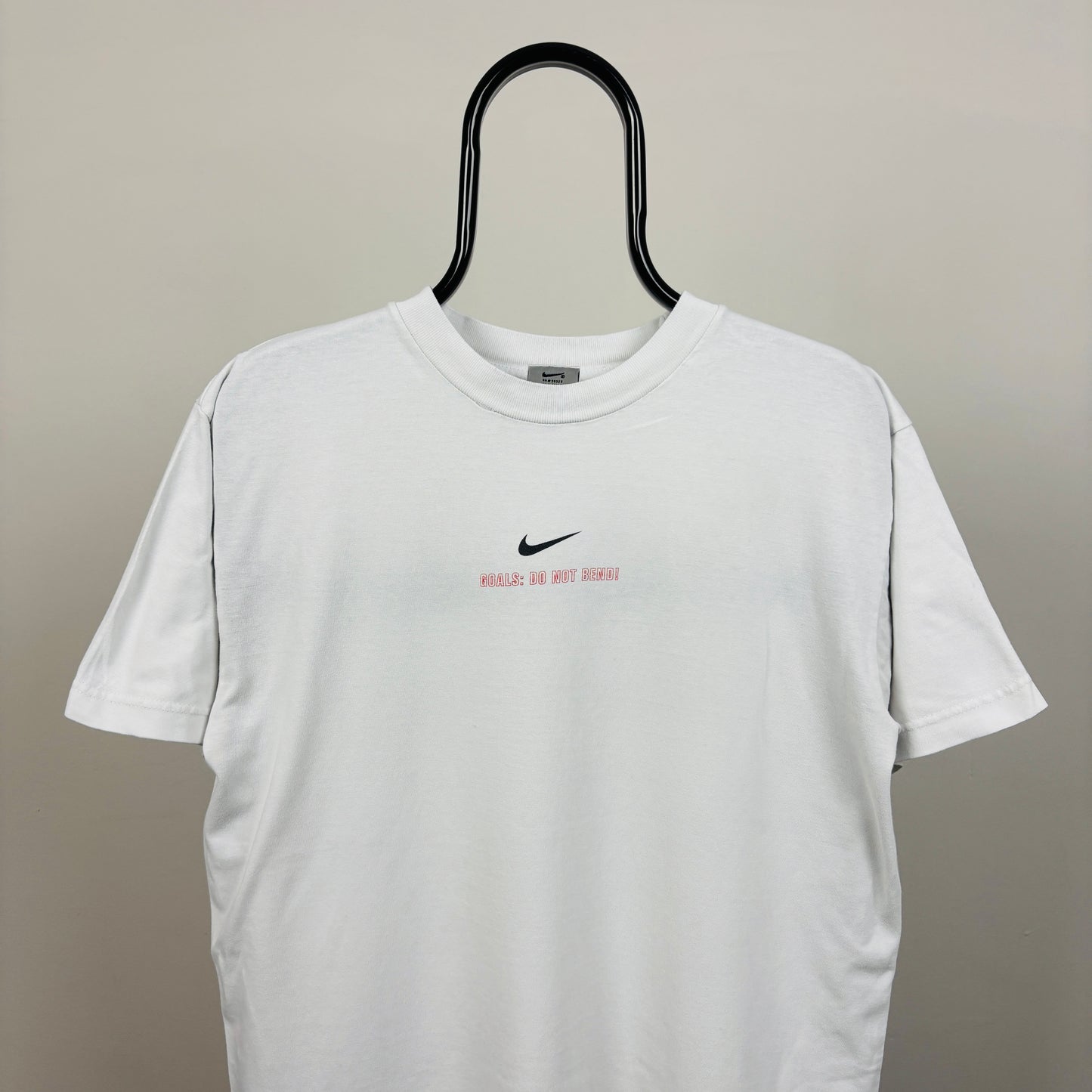 90s Nike Roberto Carlos Stamp T-Shirt White Small