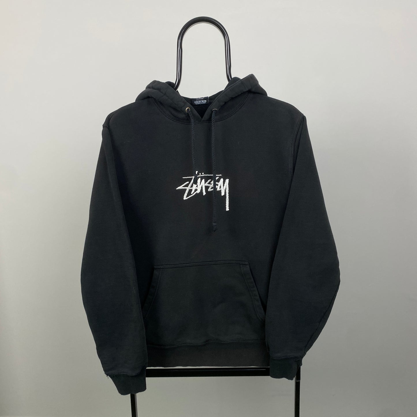 00s Stussy Hoodie Black Small