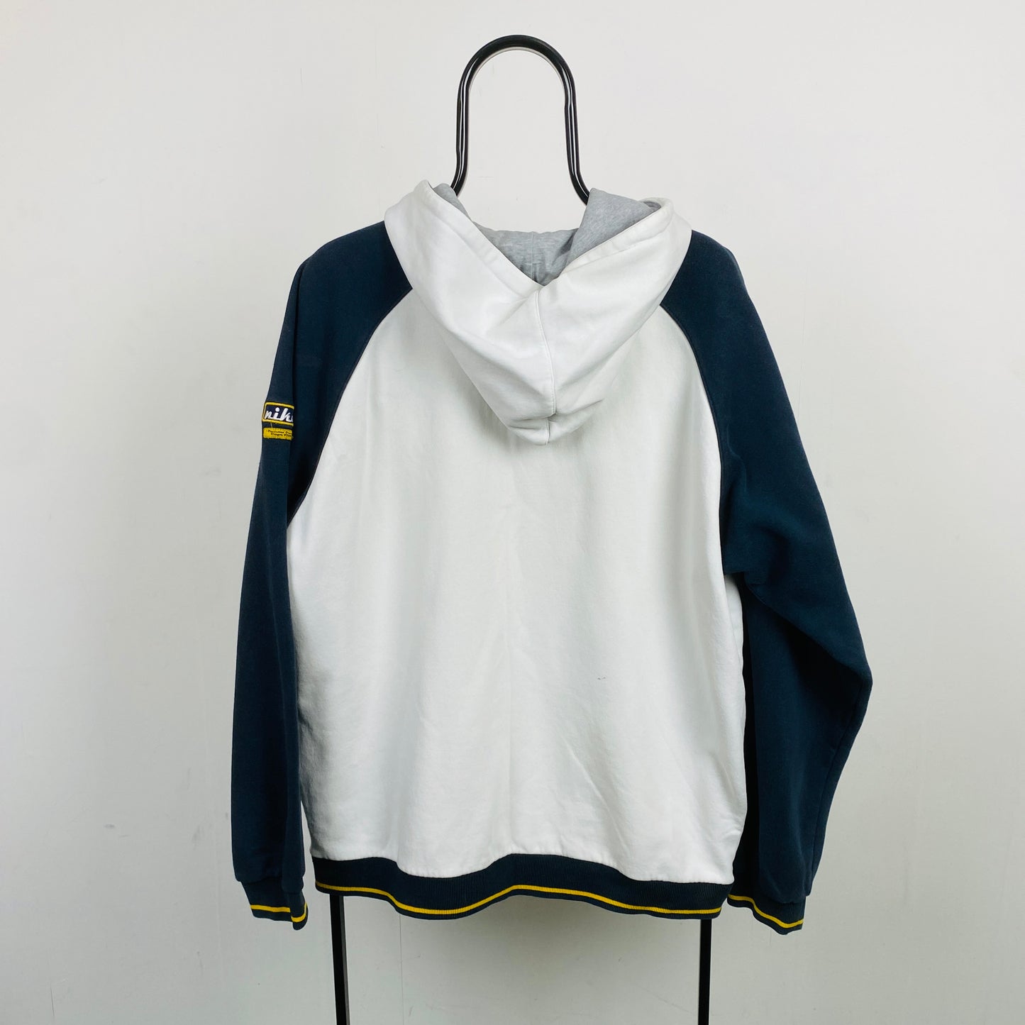 90s Nike Zip Hoodie White Large