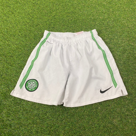 00s Nike Celtic Football Shorts White Small