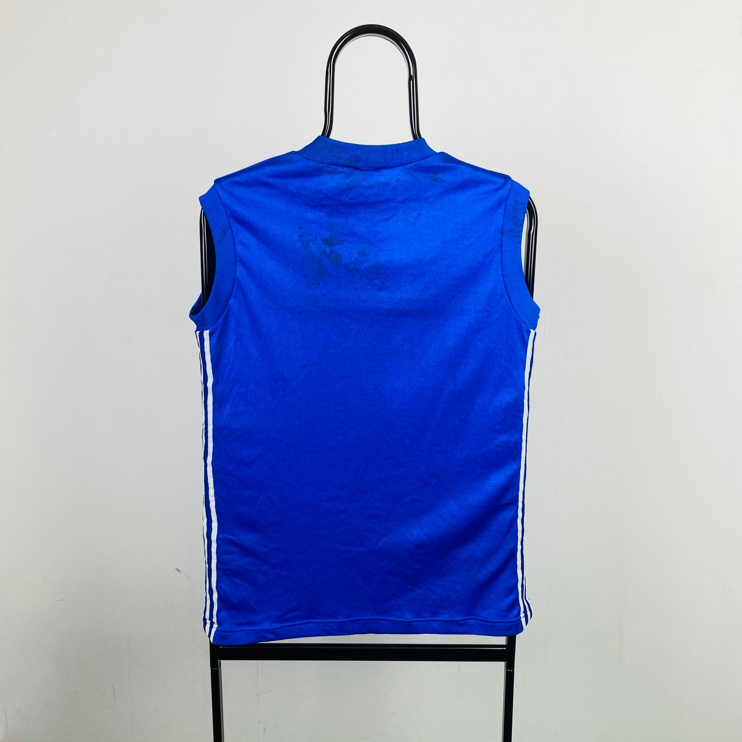 90s Adidas Ventex Vest T-Shirt Blue Medium