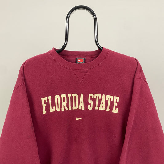 90s Nike Florida State Sweatshirt Red Medium