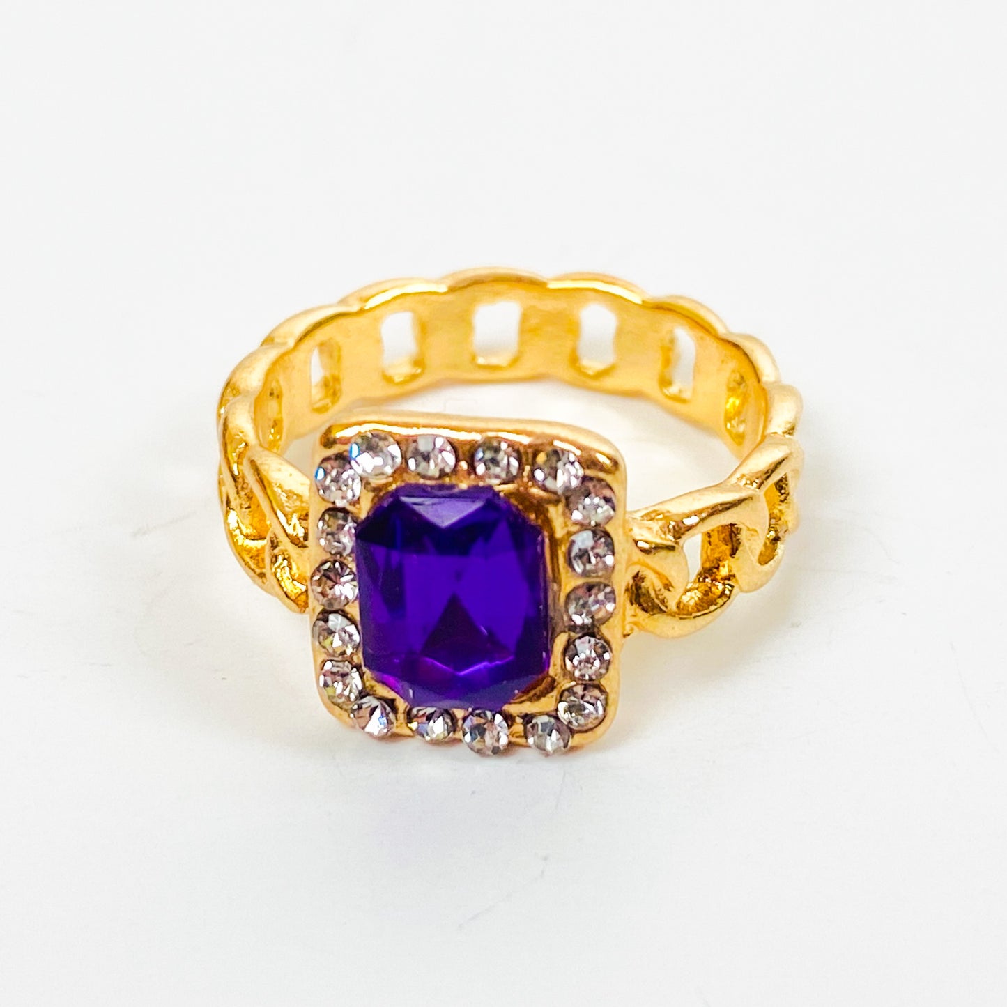 Garnet Zircon Ring Gold