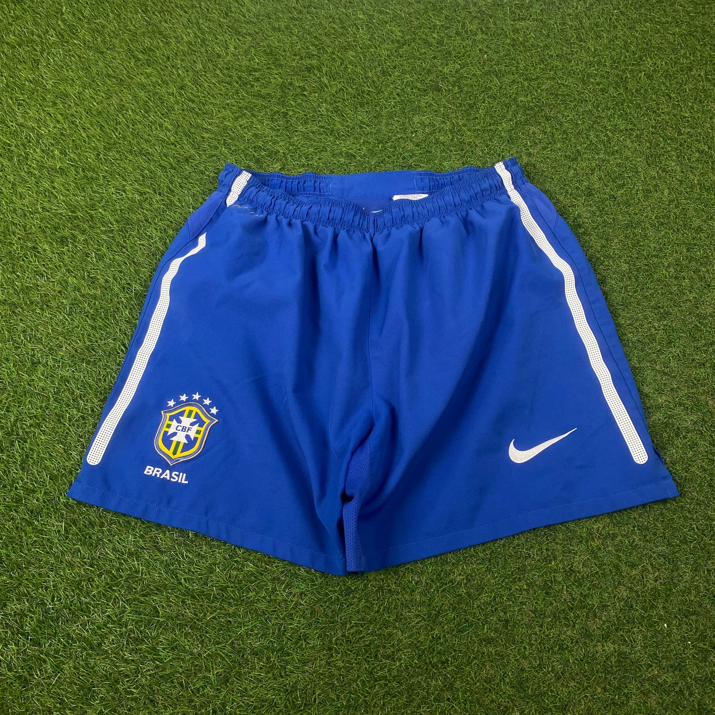 00s Nike Brazil Shorts Blue Large