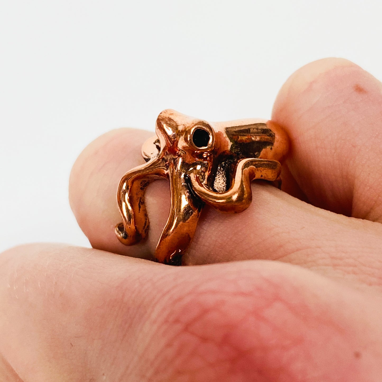 Retro Adjustable Octopus Ring Rose Gold