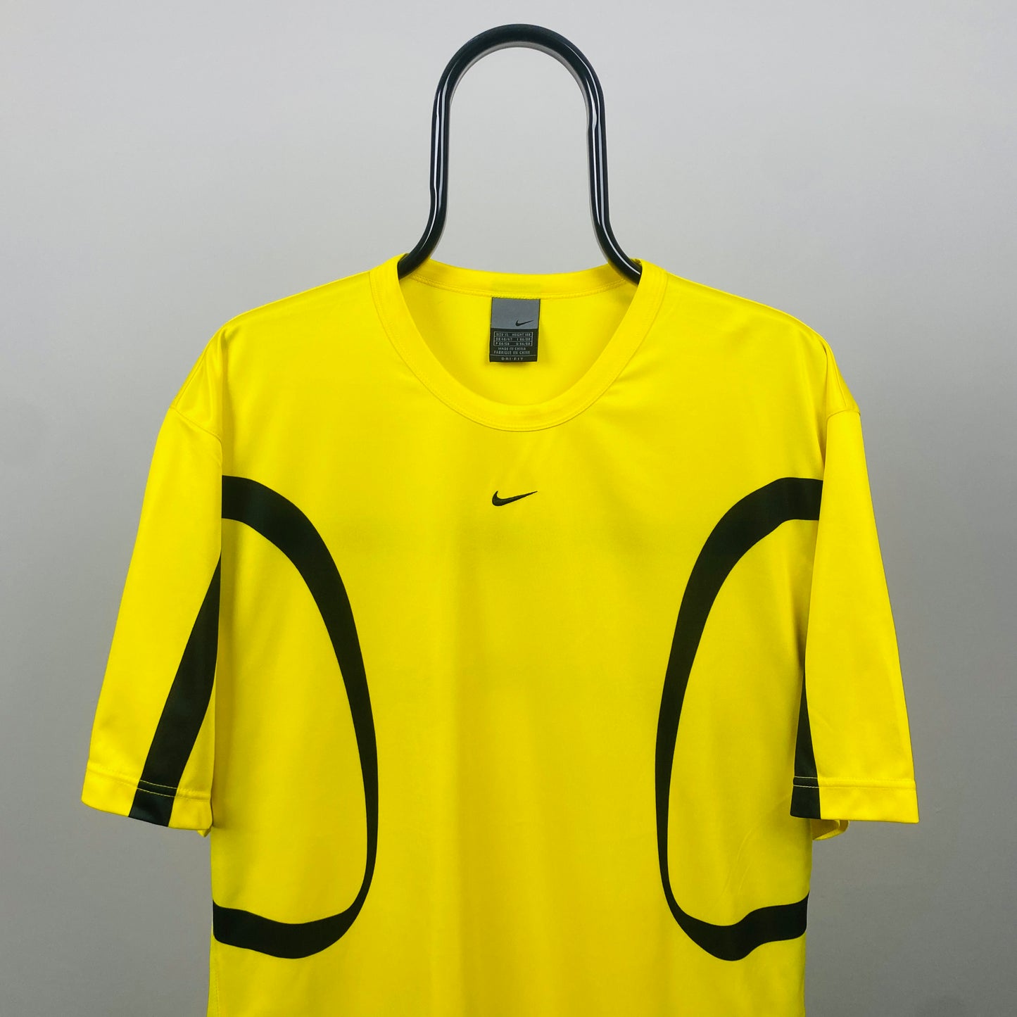 00s Nike Piping T-Shirt Yellow XL