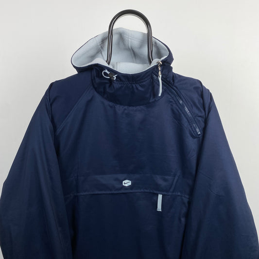 00s Nike Reversible Sidewinder Fleece Coat Jacket Blue Small
