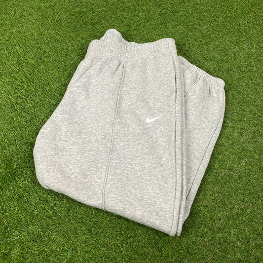 00s Nike Wide Leg Cotton Joggers Grey XXL