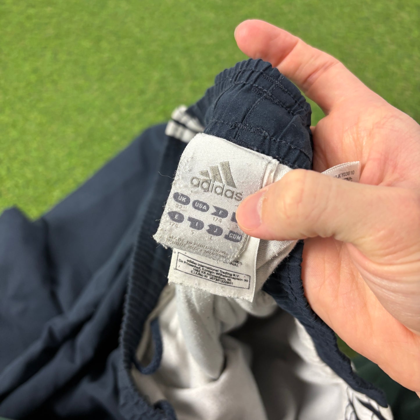 00s Adidas Piping Joggers Blue Medium