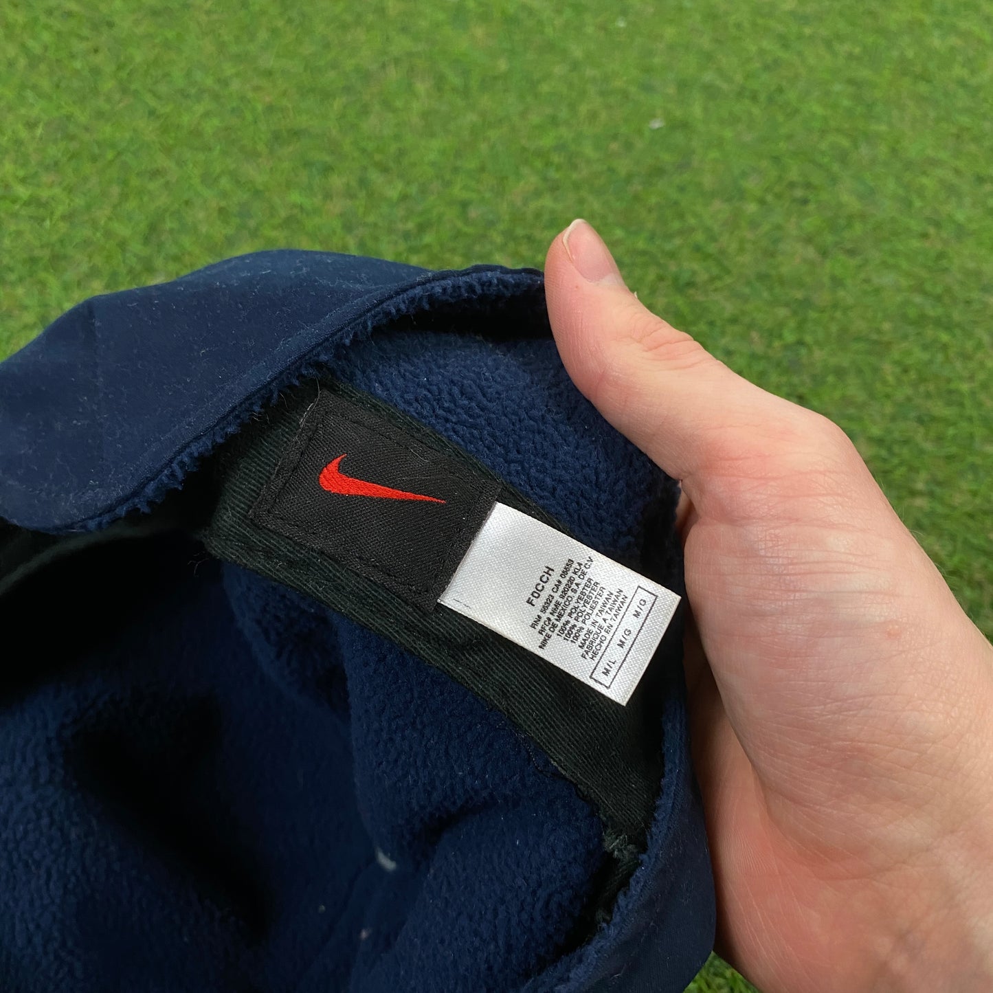 00s Nike Ear Flap Trapper Hat Blue