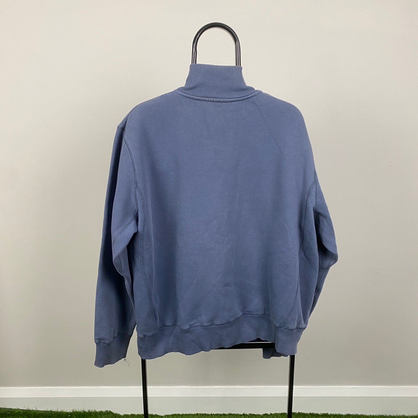 00s Nike 1/4 Zip Sweatshirt Blue Large