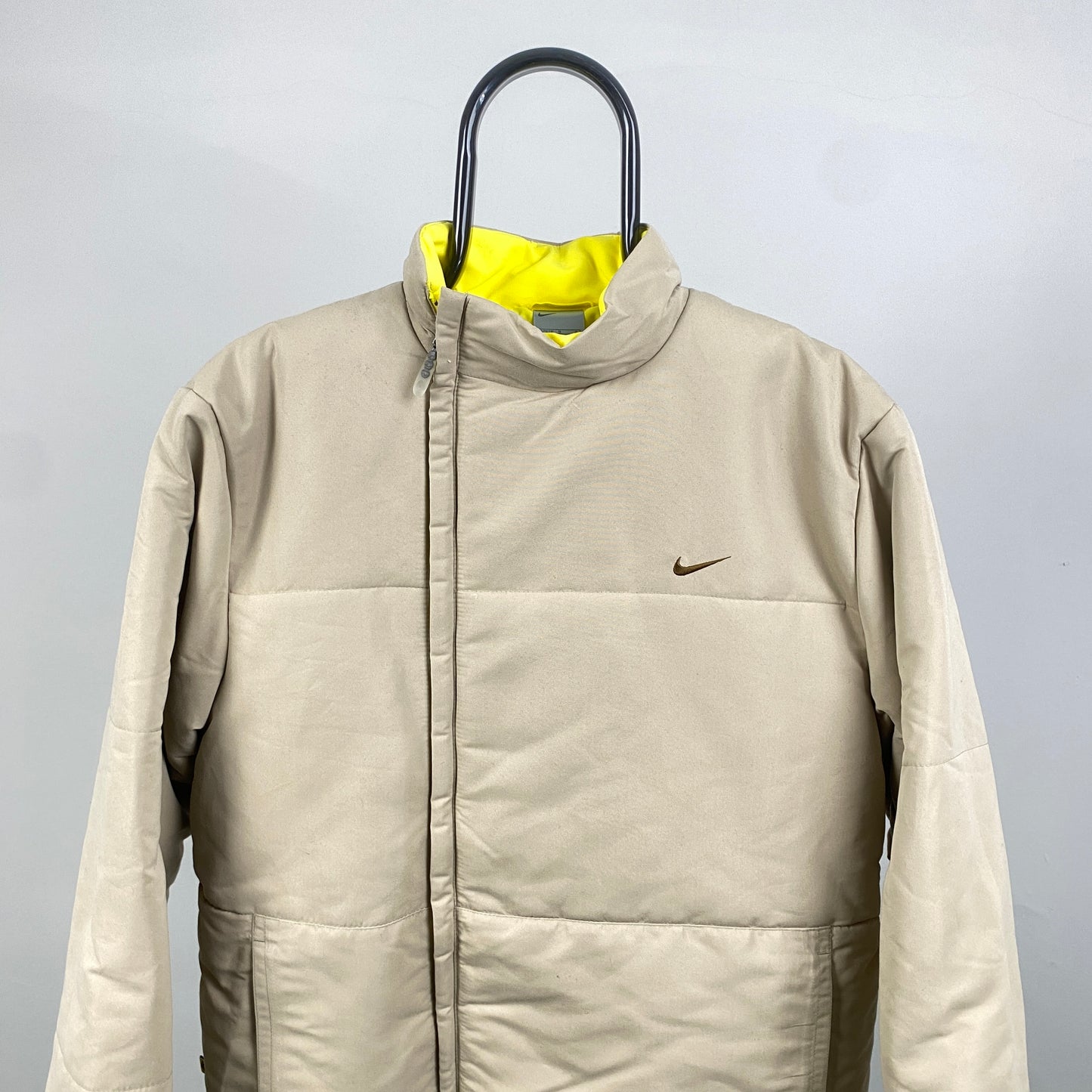 00s Nike Side Zip Puffer Jacket Brown Womens Large