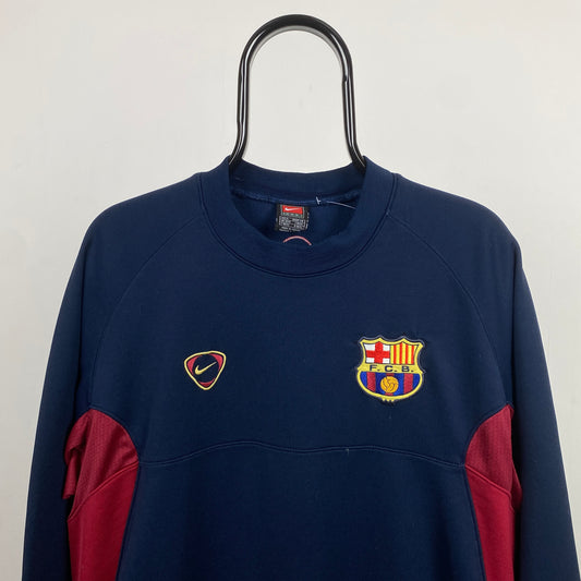 90s Nike Barcelona Sweatshirt Blue Medium