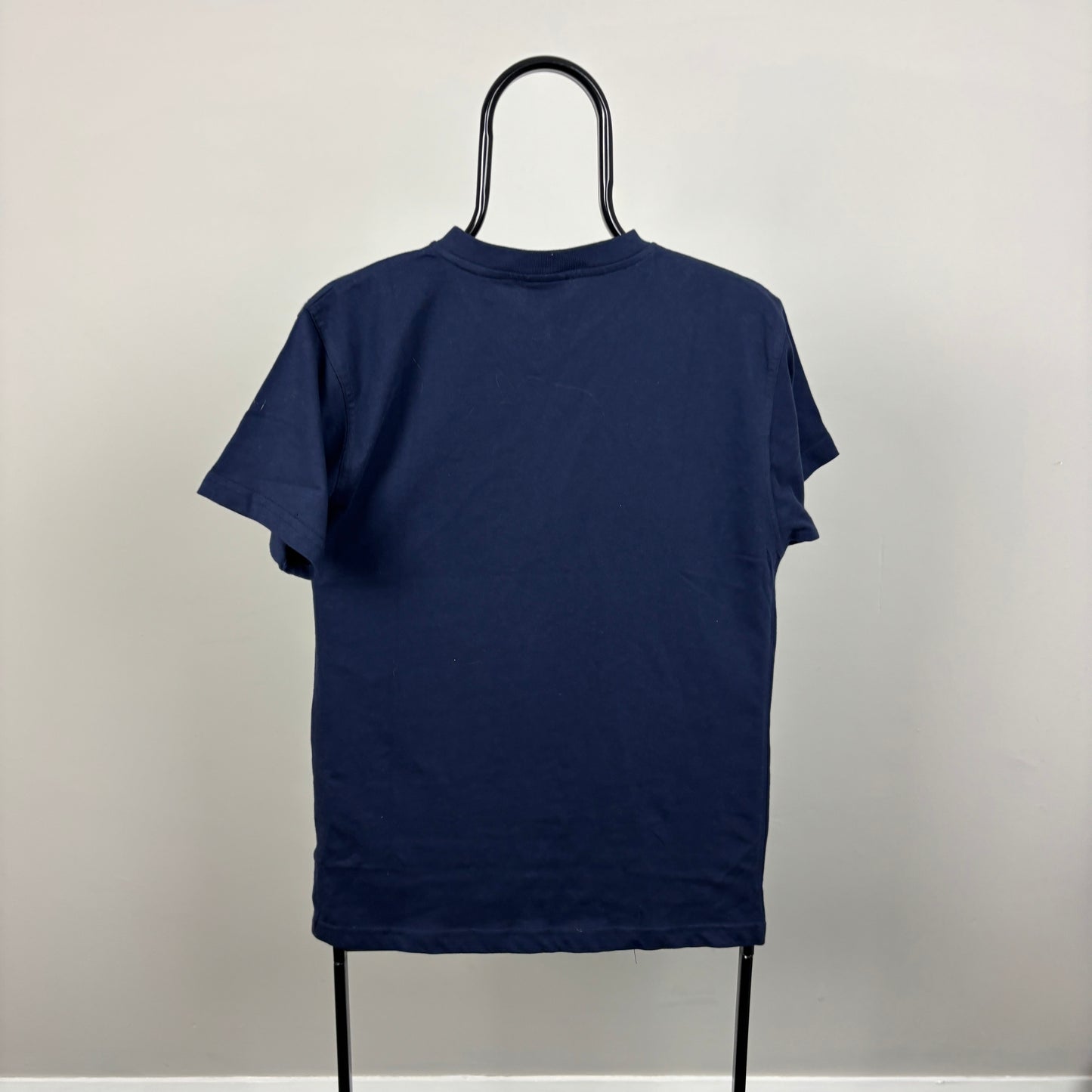 00s Nike V Neck T-Shirt Blue Small