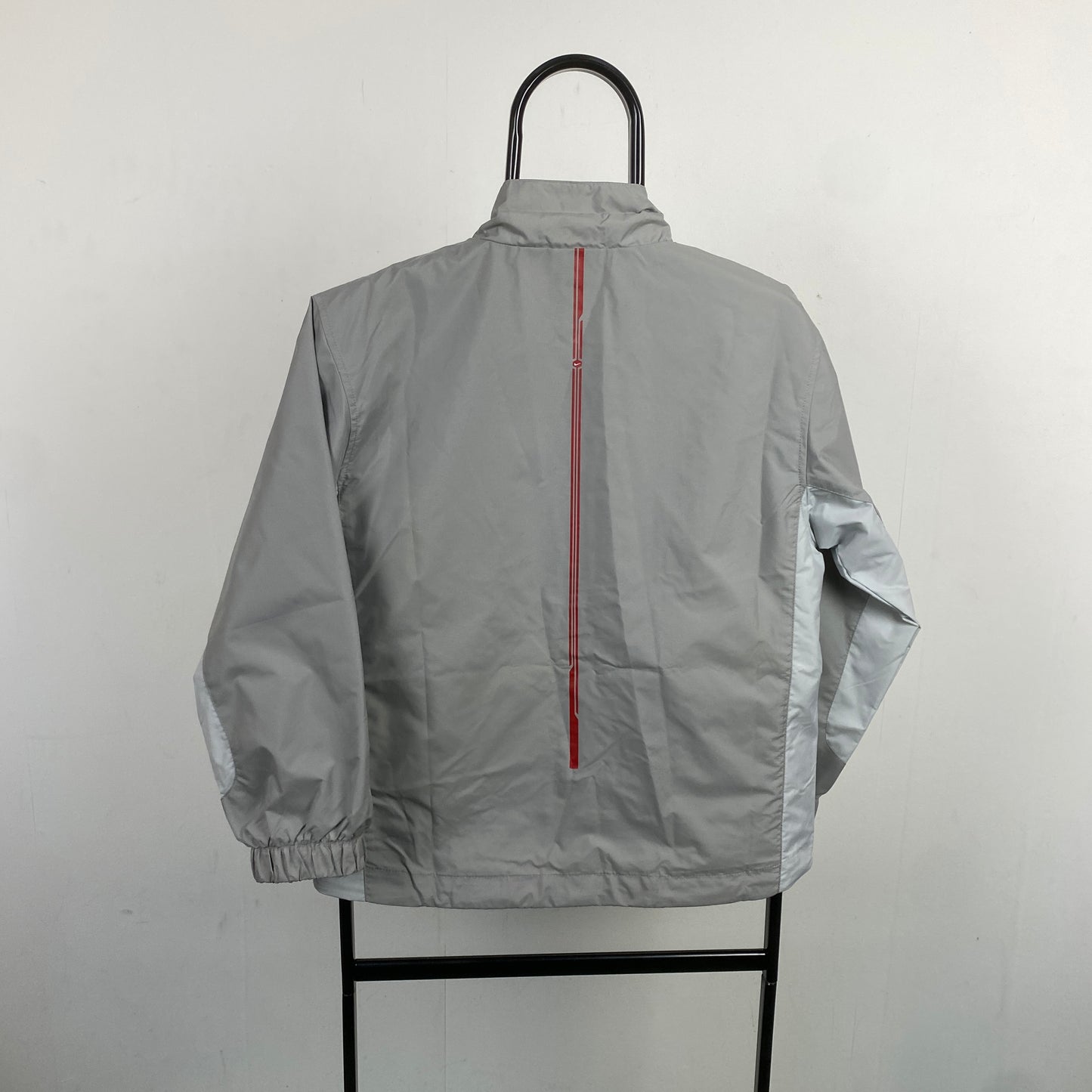 00s Nike Tn Hex Windbreaker Jacket Grey XS