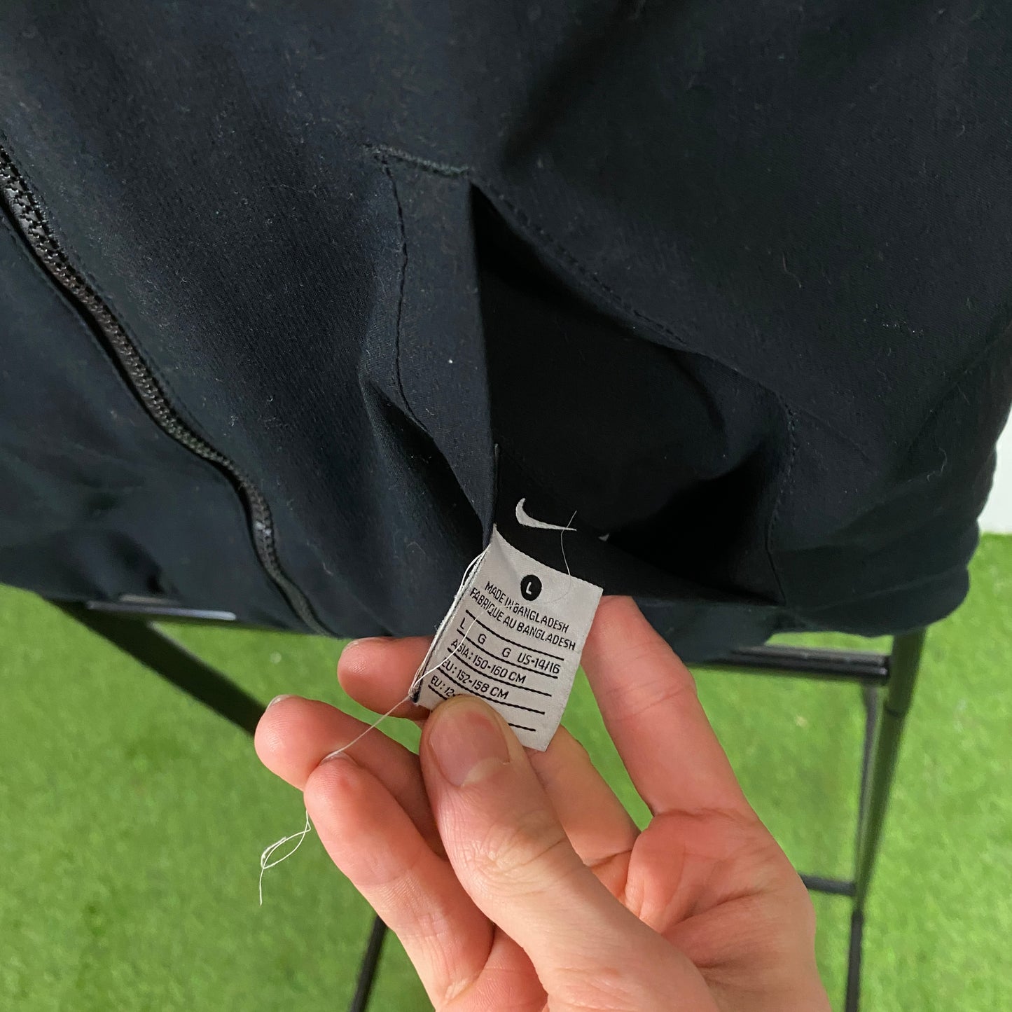 00s Nike Reversible Piping Jacket Black Small