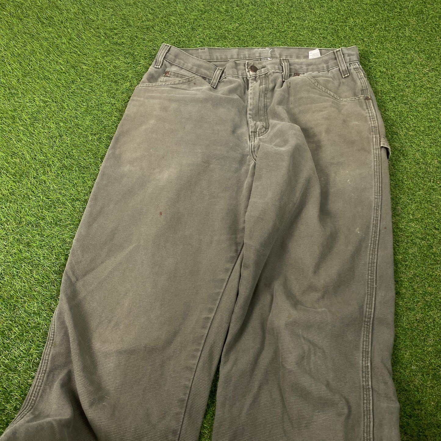 00s Dickies Carpenter Jeans Green 34x32 Large Joggers